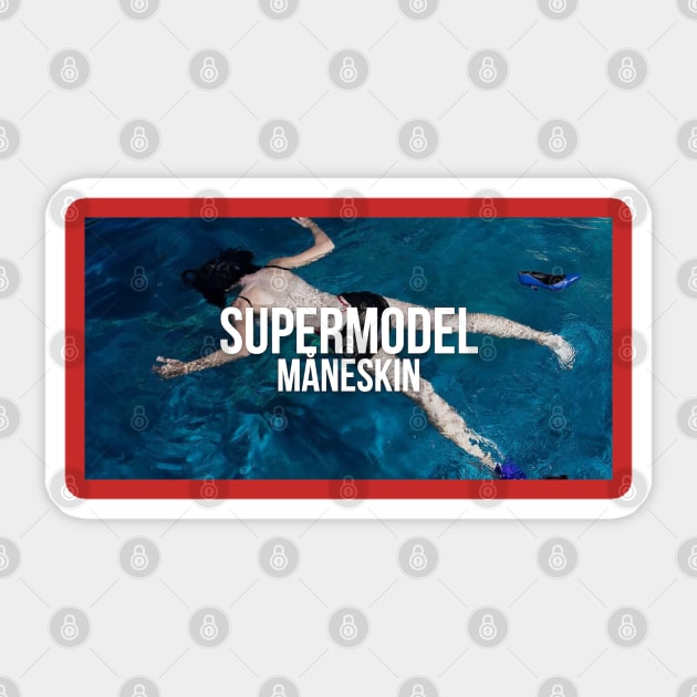 Maneskin SUPERMODEL Sticker by teeteet